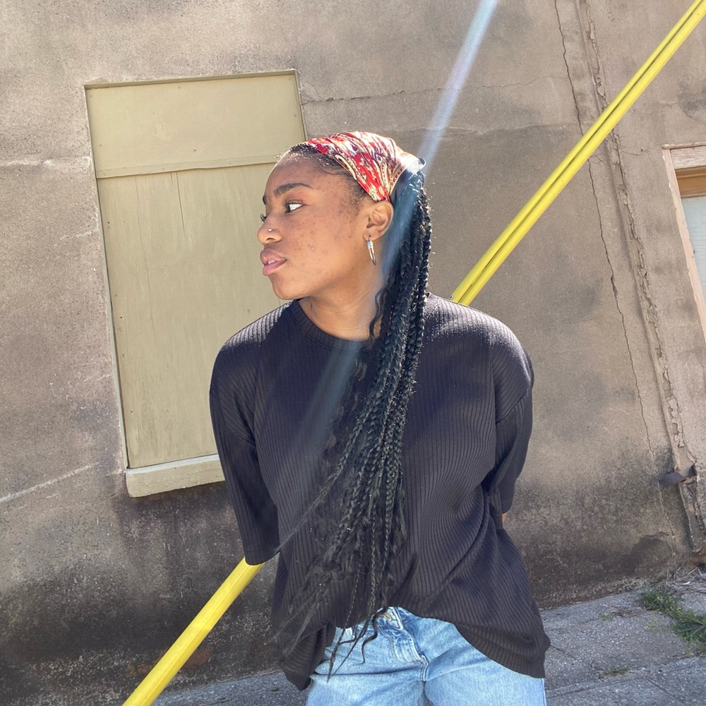 Black oversized t-shirt